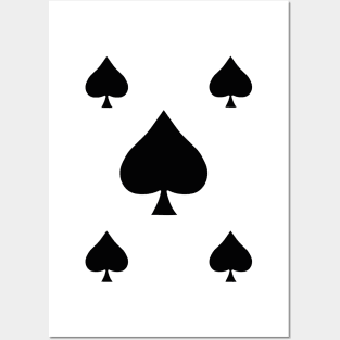 Pikes Spades Suit Playing Card Symbol Posters and Art